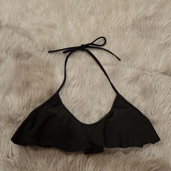 Victoria‎ secret womens black halter swimsuit top size small - Picture 1 of 5
